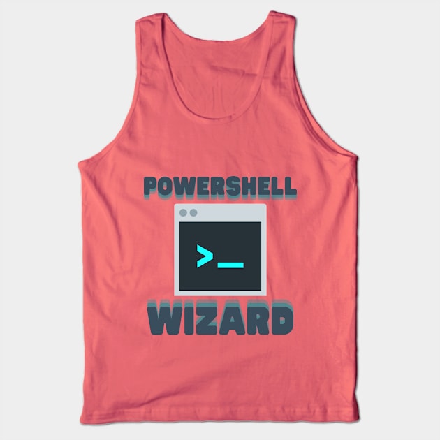 Powershell Wizard Tank Top by Fish Fish Designs